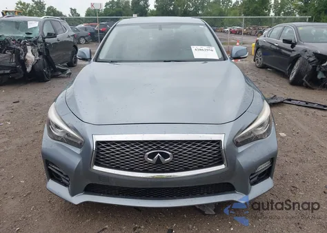 2014 Infiniti Q50 Hybrid Sport из США, поврежденный, VIN JN1AV7AR7EM700323